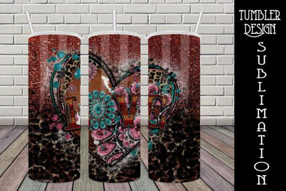 Download Tumbler Design Sublimation Western Love - Premium Bundle
