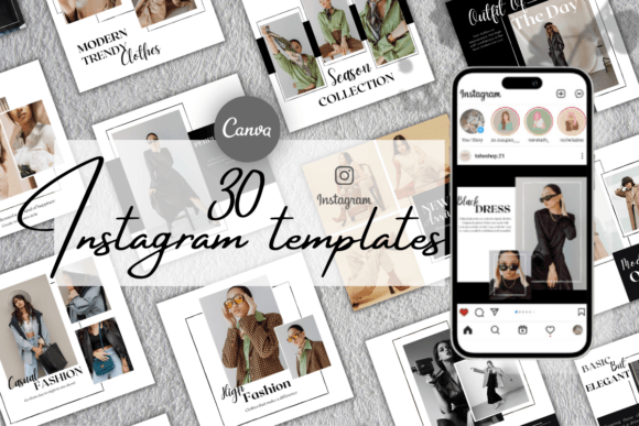 Download 30 Instagram Templates - Fashion &amp; Style - Premium Resources